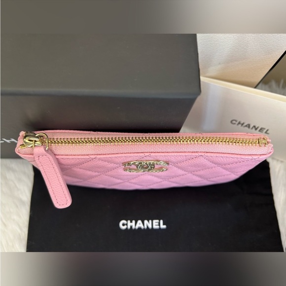 Chanel Caviar Quilted Mini O Case card holder pouch nwot full inclusion - Picture 5 of 7